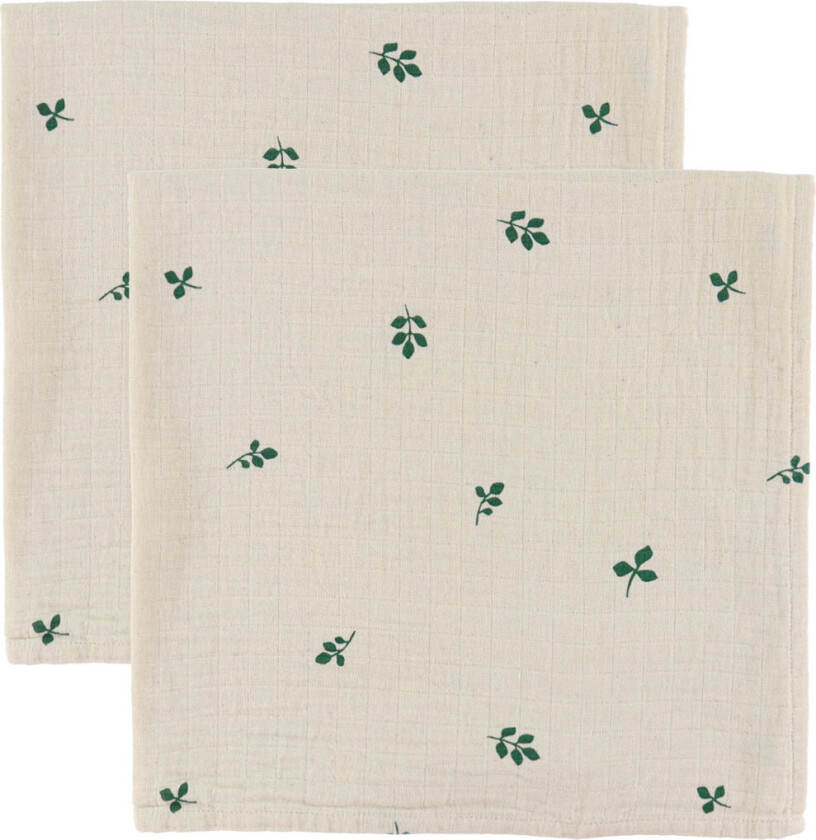 Stoffklutene - 2-pack - Leaf - - OneSize - Gulpeklut