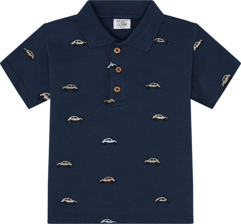 Polo - Piké - Adrian - Blue Måne m. Biler - - 4 år (104) - Polo