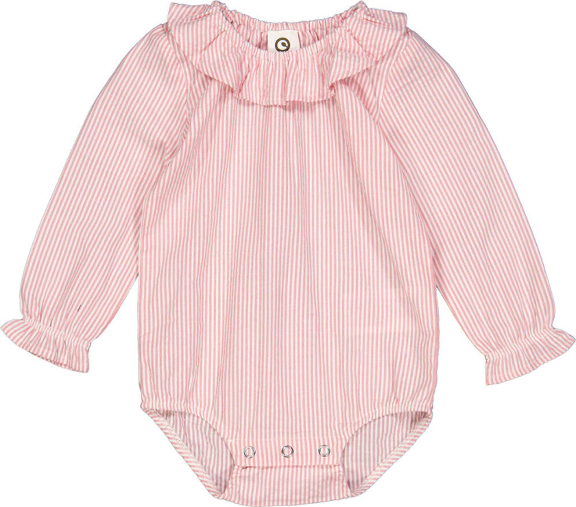 Body I/e - Seersucker Stripe - Balsam Cream/Bubblegum - - 3 år (98) - Langermet Body