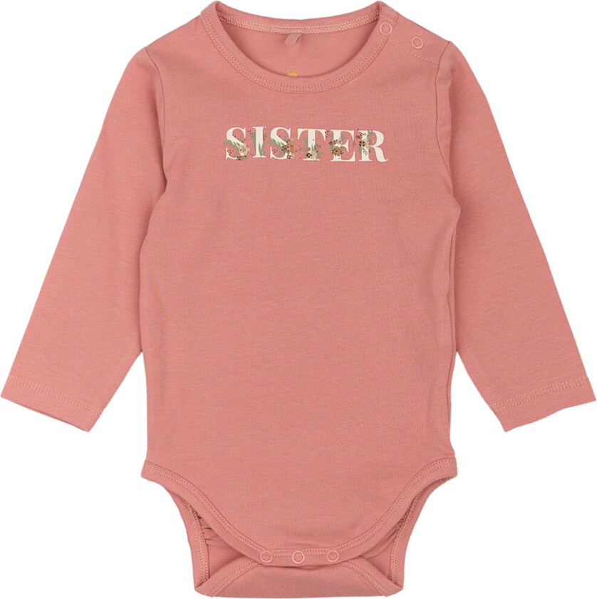 Siblings Body I/e - TnsbSister - Gammel Rose - - 1 år (80) - Langermet Body