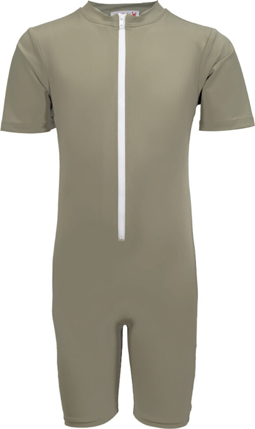 Badedrakt - Noe - UV50+ - Olive m. Kirsebær - - 1-2 år (80-92) - Badetøy