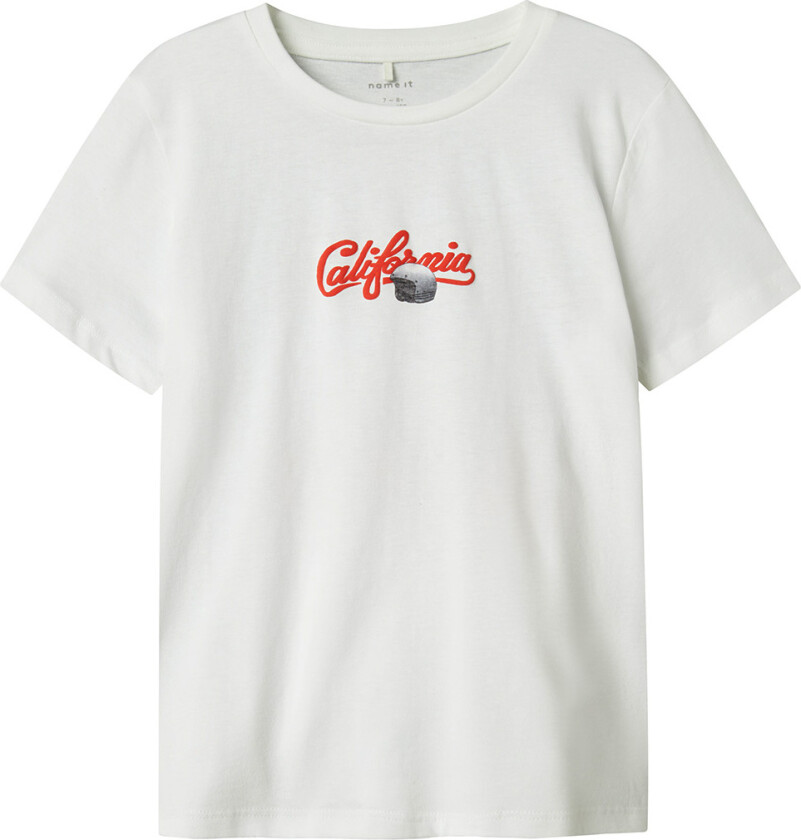 T-skjorte - NkmHort - Bright White - - 11-12 år (146-152) - T-skjorte