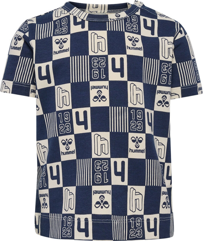 T-skjorte - hmlJanus - Black Iris - - 4 år (104) - T-skjorte