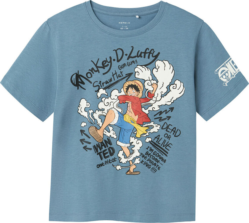 T-skjorte - Noos - NkmFrede - Spring Lake - - 7-8 år (122-128) - T-skjorte