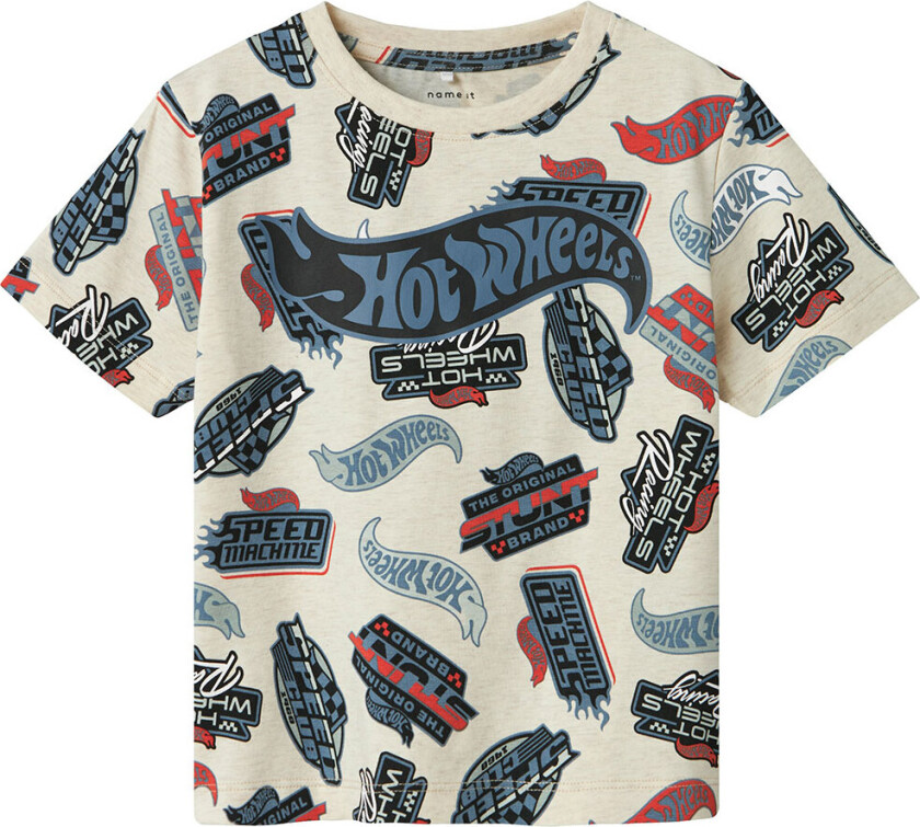 T-skjorte - NmmAry - Hot Wheels - Peyote Melange - - 2 år (92) - T-skjorte