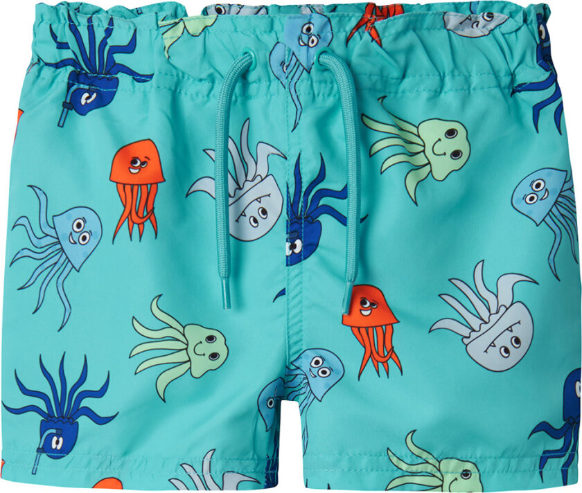 Badeshorts - NmmZeus - Blue Atoll - - 1 år (80) - Badetøy
