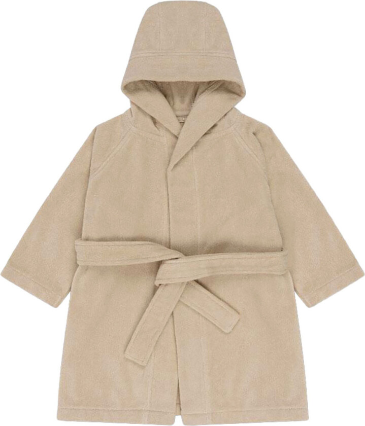 Badekåpe m. Broderi - Terry - Lemon - - 5-8 år (110-128) - Badekåpe