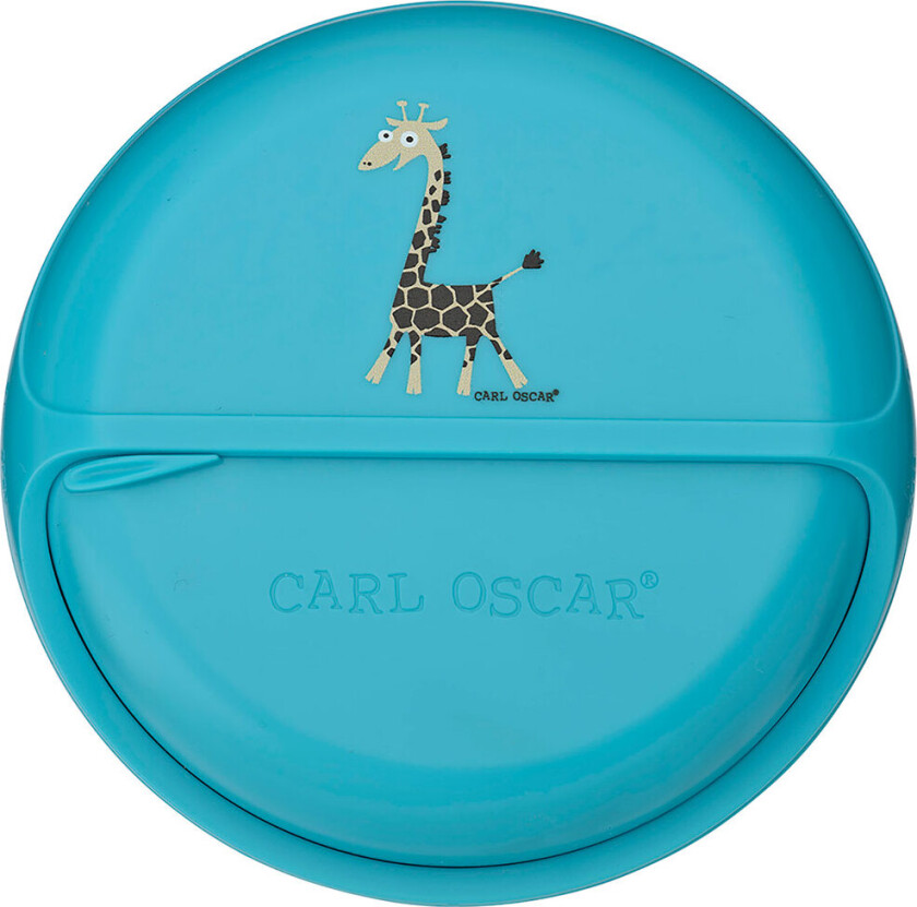 Snackboks - MiniDisc - 12 cm - Turkis m. Sjiraff - - OneSize - Matboks