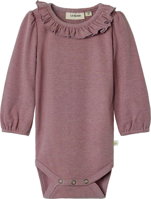 Lil' Atelier Body I/e - Rib - NbfDarla - Nostalgi Rose - Lil Atelier - 68 - Langermet Body