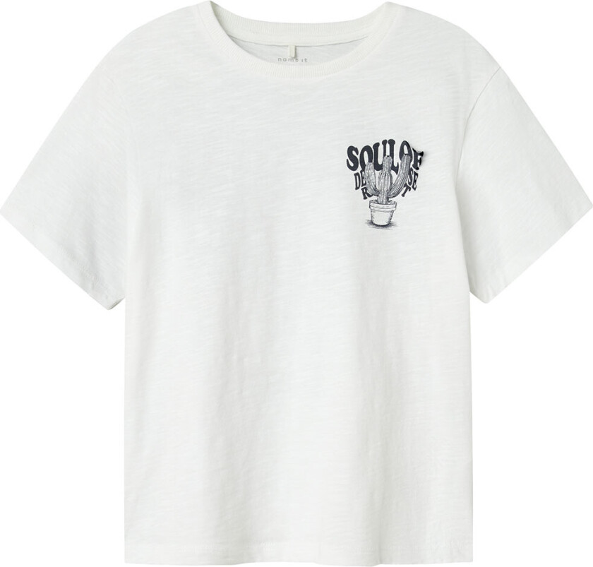 T-skjorte - NkmJokik - Bright White - - 7-8 år (122-128) - T-skjorte