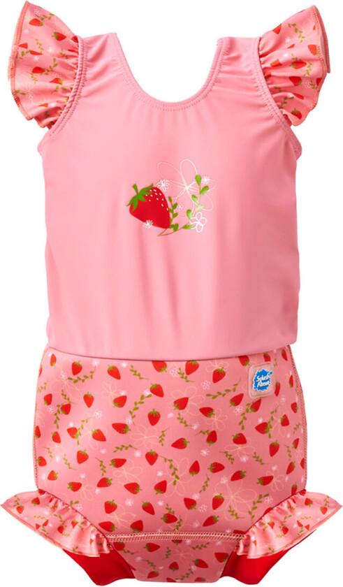 Bleiedrakt - Happy Nappy Kostyme - Strawberry Fie - - 6-12 md - Svømmebleie