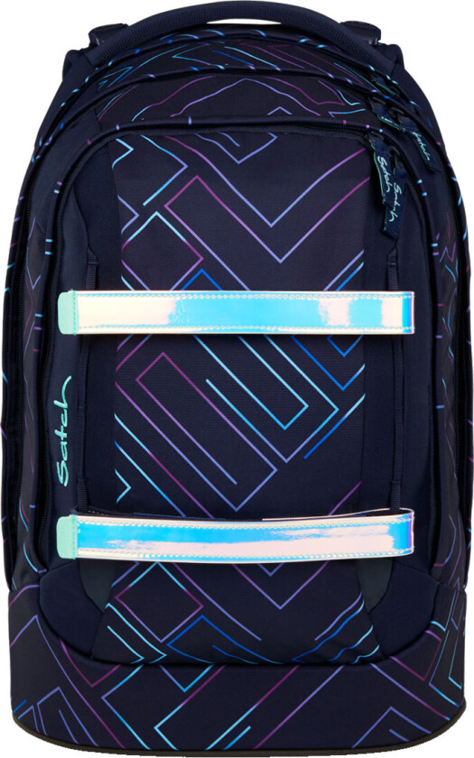 Skolesekk - Pakke - Purple Laser - - OneSize - Skolesekk