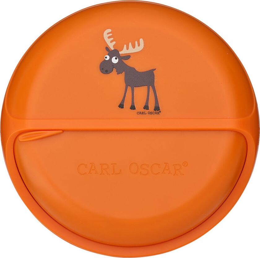 Snackboks - MiniDisc - 12 cm - Oransje m. Elg - - OneSize - Matboks