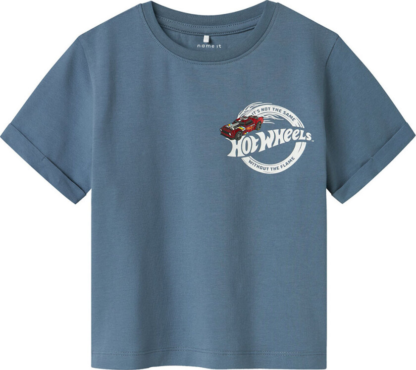 T-skjorte - NmmAtreus - Hot Wheels - Blue Mirage - - 2 år (92) - T-skjorte