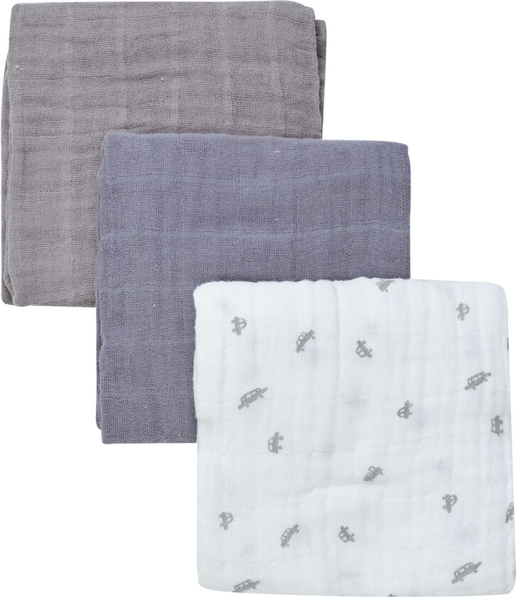 Pippi Stoffklutene - 3-pack - 65x65 cm - Tradewinds - Pippi Baby - OneSize - Gulpeklut