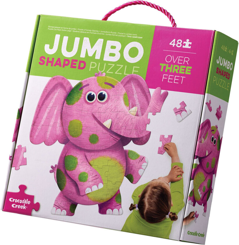Puslespill - 48 Brikker - Jumboelefant - - OneSize - Puslespill