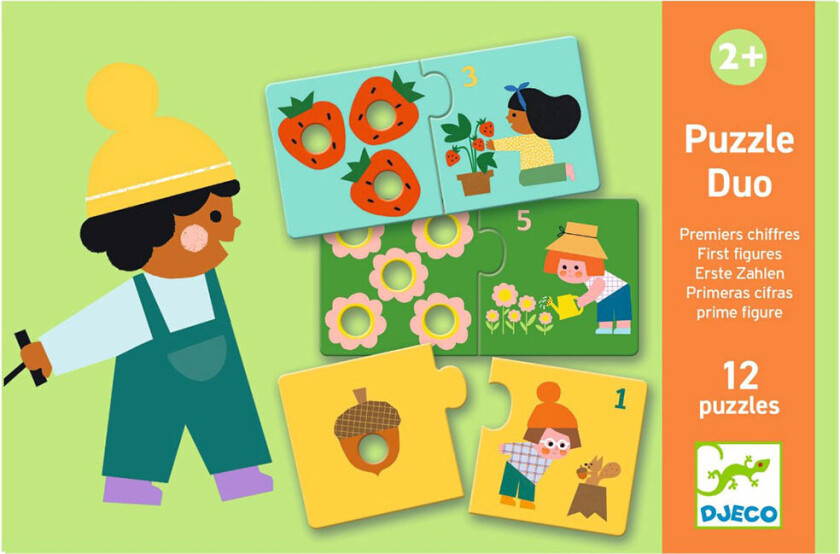 Puslespill - 24 Brikker - Duo - First Figurer - - OneSize - Puslespill