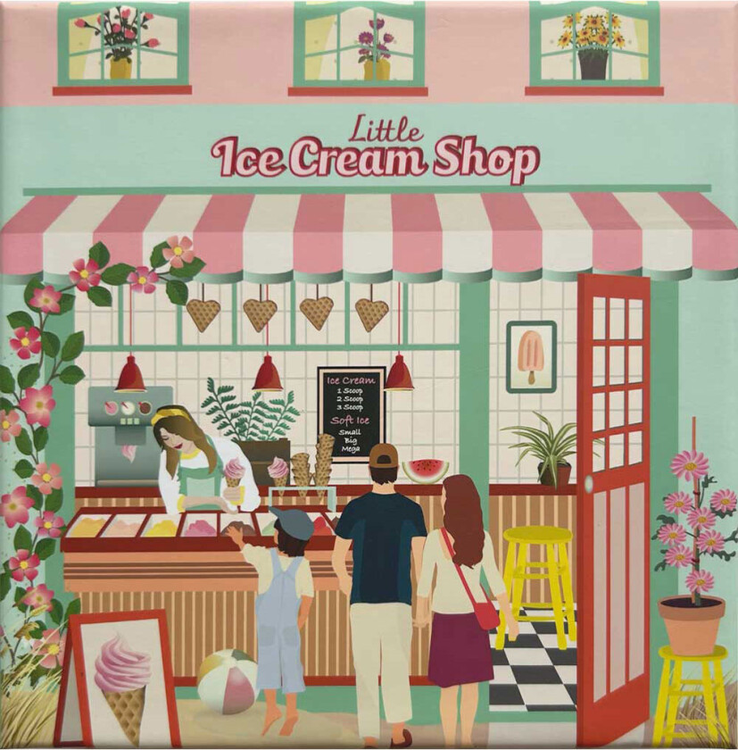 Puslespill - 15x21 cm - 150 Brikker - Little Ice Crea - - OneSize - Puslespill