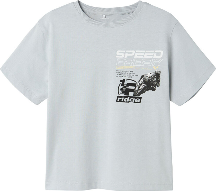 T-skjorte - NkmHold - Pearl Blue - - 6 år (116) - T-skjorte