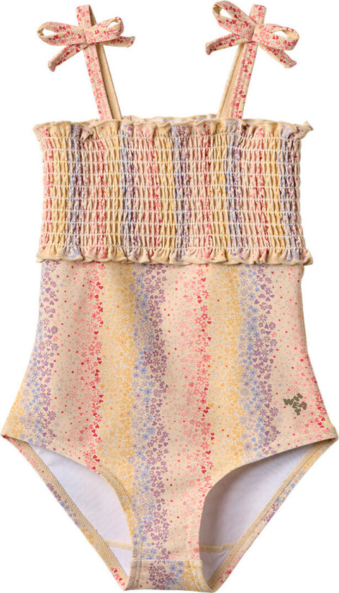 Badedrakt - Selma - UV40+ - Multi Rainbow - - 6 år (116) - Badetøy