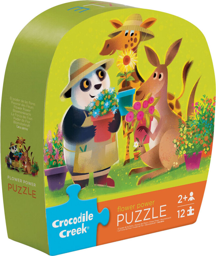 Puslespill - 12 Brikker - Flower Power - - OneSize - Puslespill