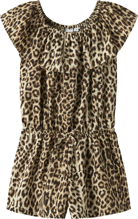 Sommerdrakt - NkfVianya - Svart/Leopard - - 3 år (98) - Buksedress