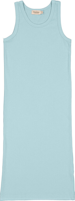 Kjole - Rib - Modal - Dudu - Himmelsk Blue - - 3 år (98) - Kjole
