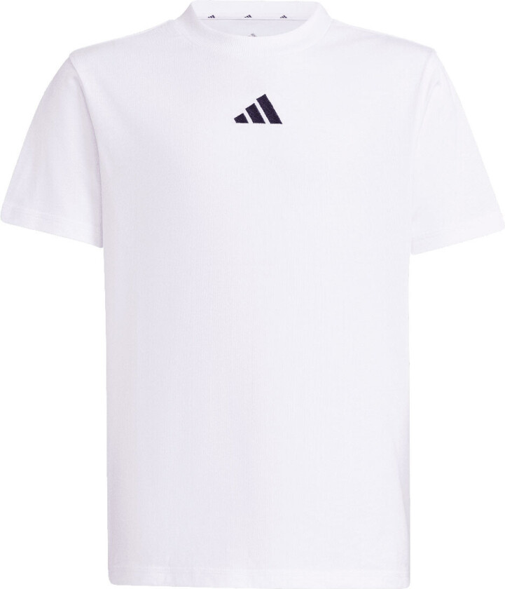 T-skjorte - J SL 160 - Hvit/Svart m. Logo - - 8 år (128) - T-skjorte