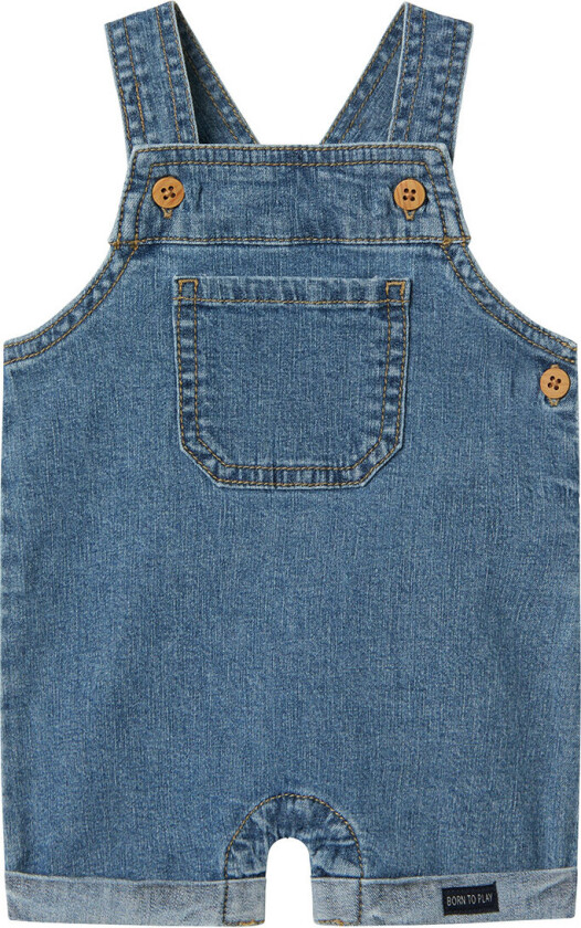 Selebukse - Lin/Bomull - NbmLou - Mørkeblå Denim - - 74 - Selebukse