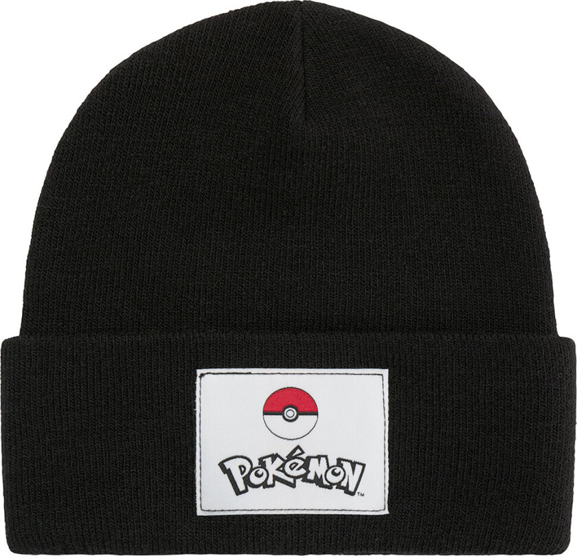 Lue - Strikk - NkmOris Pokémon - Svart - - 54-55 cm - Lue