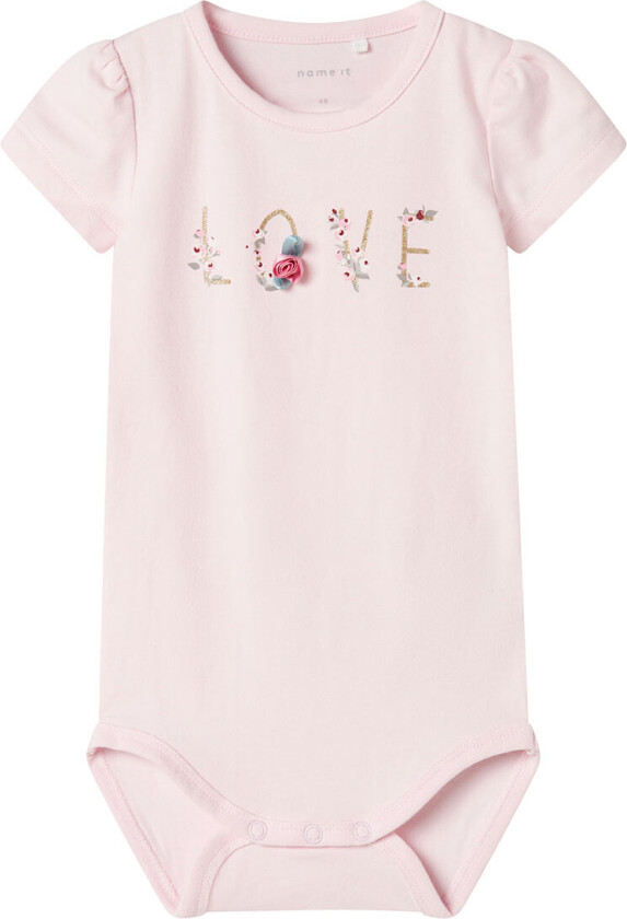 Body k/e - NbfHillie - Ballerina m. Trykk - - 68 - Kortermet body