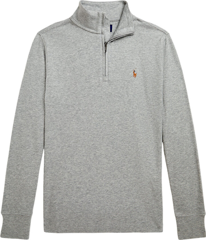 Genser m. Glidelås - Grå Melert - - 14-16 år (164-176) - Genser