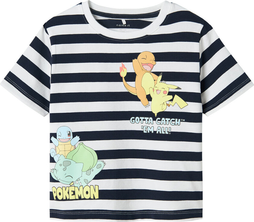 T-skjorte - NmmMalik - Navy Blazer - - 2 år (92) - T-skjorte