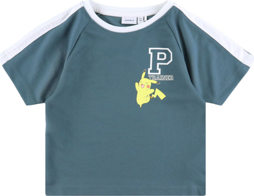 T-skjorte - NmmManak - Blue Mirage - - 2 år (92) - T-skjorte