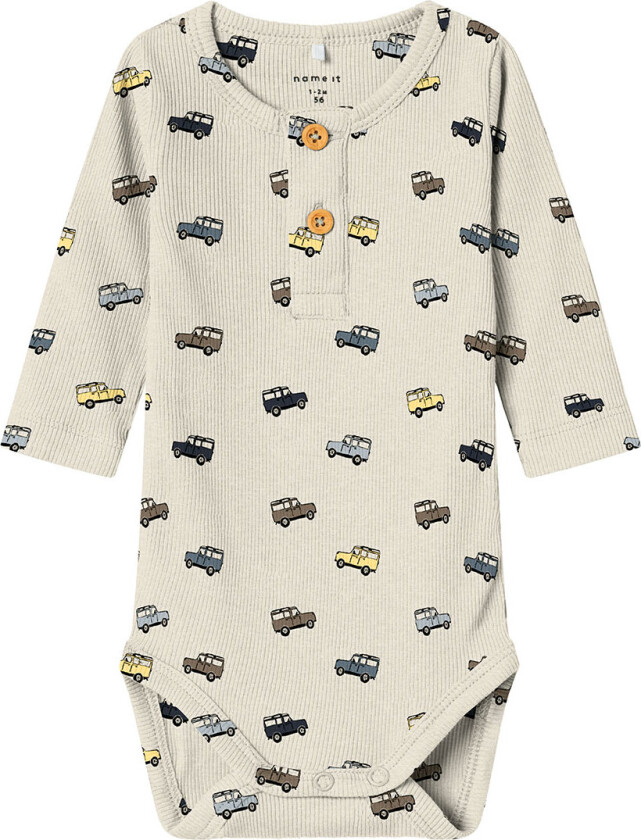 Body I/e - Rib - NbmHukab - Peyote-melange m. Biler - - 50 - Langermet Body