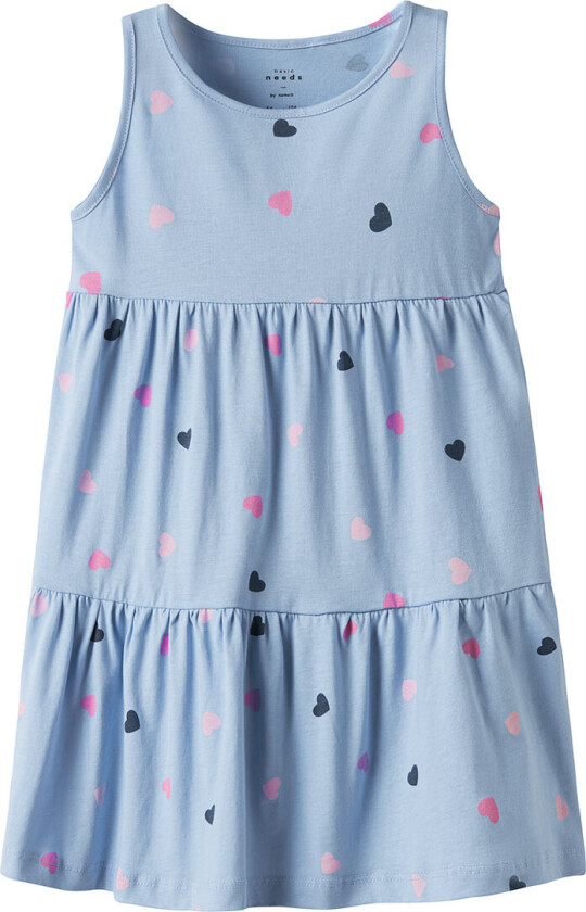 Kjole - NmfVigga - Serenity/Hearts - - 2 år (92) - Kjole
