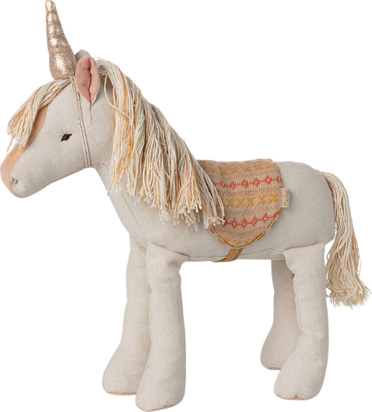 Kosedyr - Enhjørning - Medium+ - Beige - - OneSize - Kosedyr