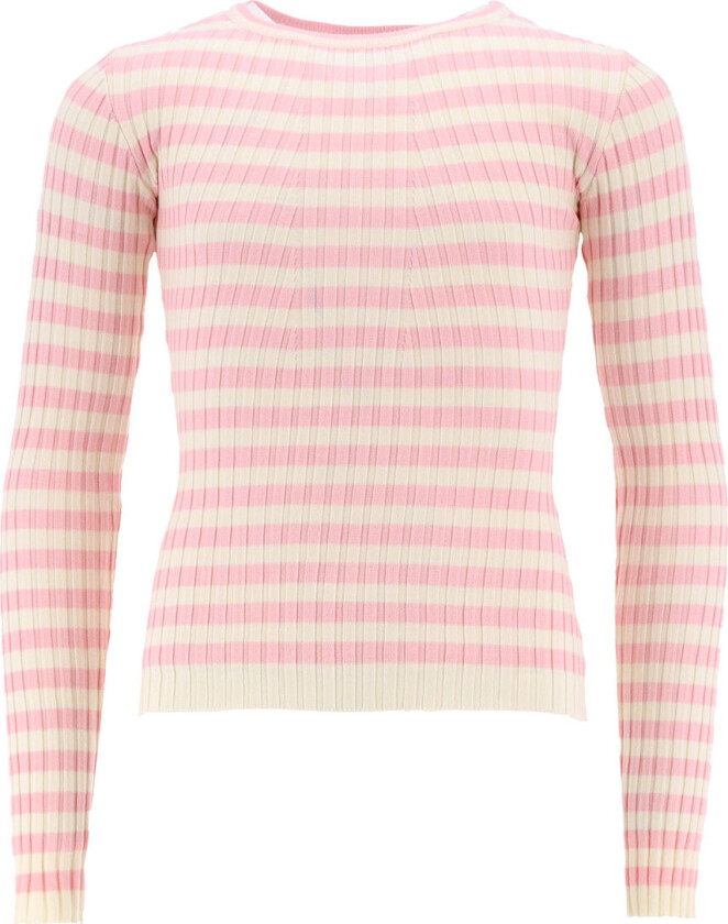 Genser - Rib - Viskose/Nylon - Light Pink - - 12 år (152) - Genser