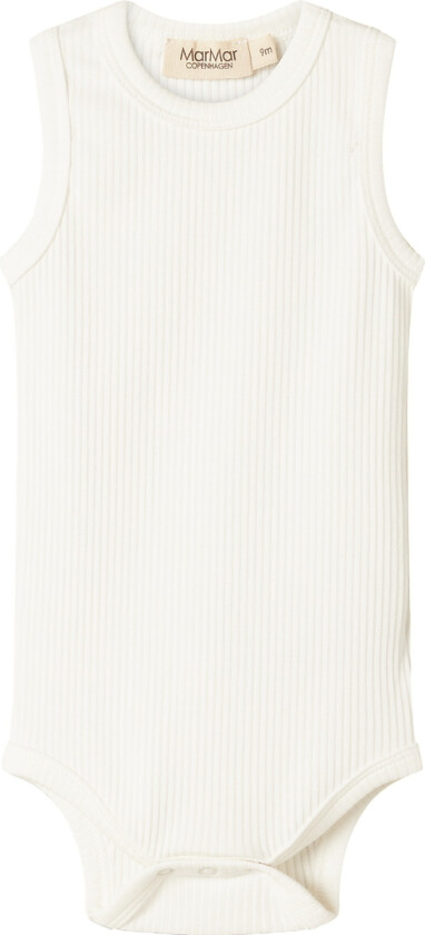 Body u/e - Rib - Ermeløs - Noos - Lett White - - 1 år (80) - Body uten ermer