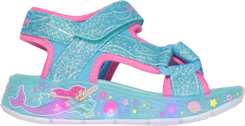 Sandaler m. Lys - Mermaid Drømmer - Blue/Multi - - 32 - Sandals