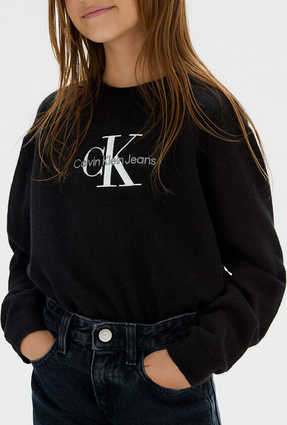 Genser - Strikket - Monolog - Svart - - 12 år (152) - Genser