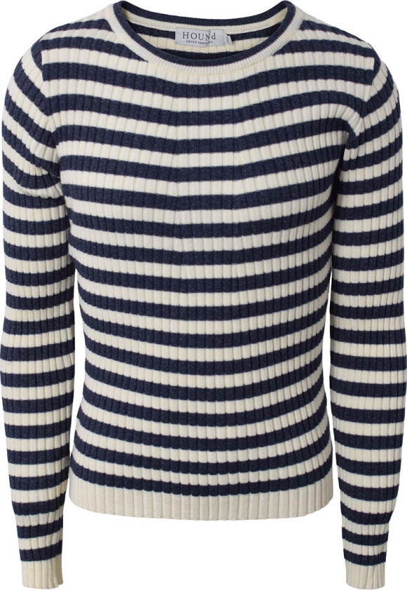 Genser - Rib - Viskose/Nylon - Grå - - 12 år (152) - Genser