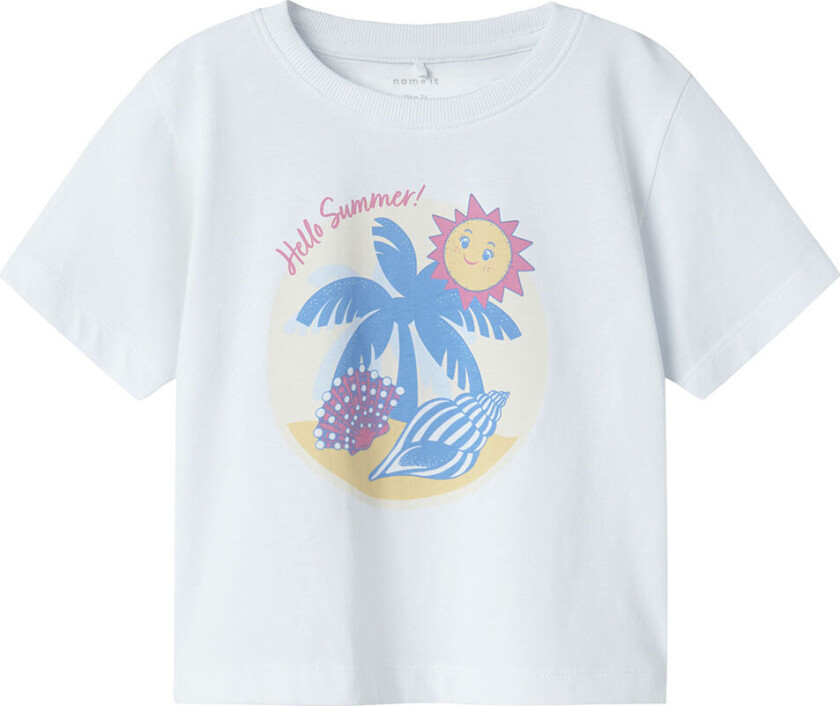 T-skjorte - NmfJassa - Lucent White - - 4 år (104) - T-skjorte