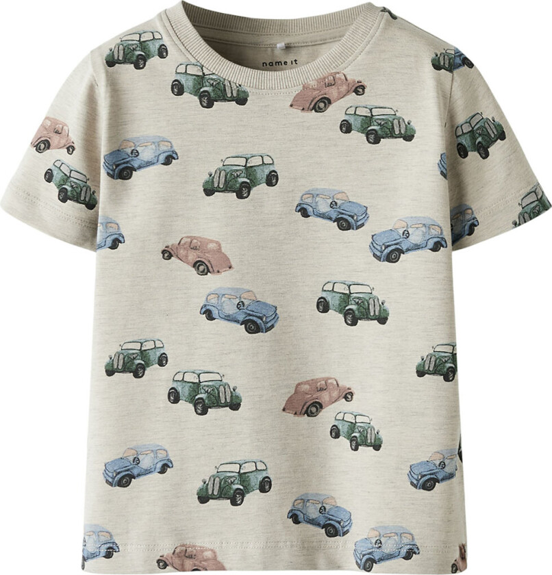 T-skjorte - NmmHarvey - Peyote-melange - - 6 år (116) - T-skjorte