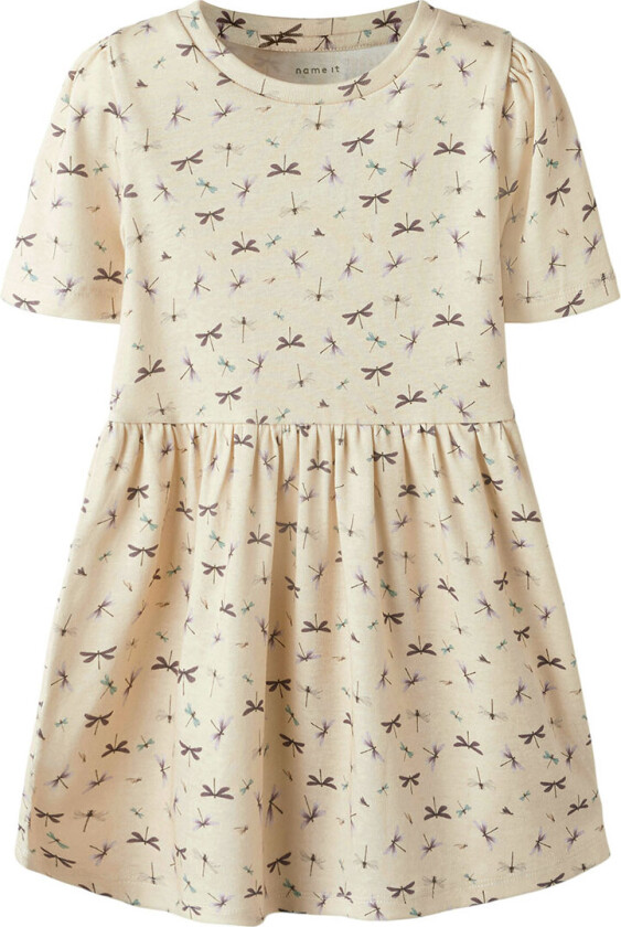 Kjole - NmfJoyane - Summer Sand - - 3 år (98) - Kjole