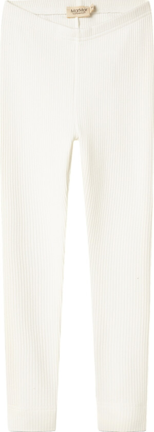 Leggings - Rib - Modal - Mild White - - 1 år (80) - Leggings