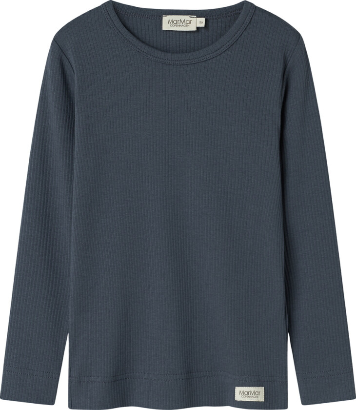 Genser - Rib - Plain - Noos - Blå - - 1½ år (86) - Genser