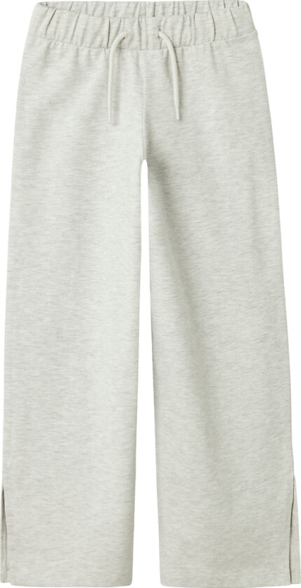 Joggebukser - NmfKassie Wide - Light Grey Melange - - 8 år (128) - Joggebukse