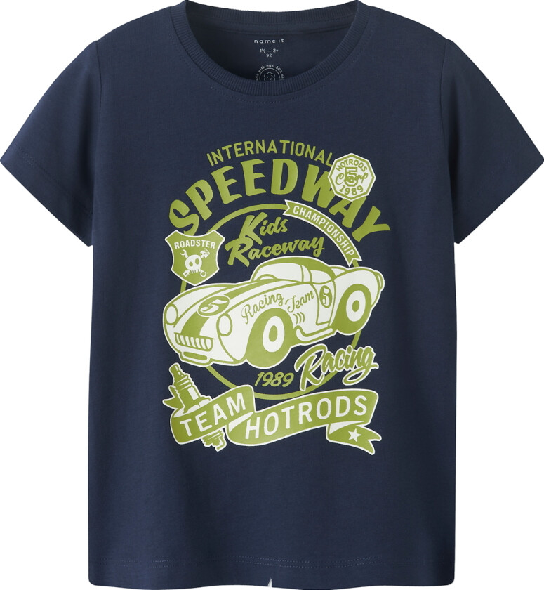 T-skjorte - Nmm Karlton - Mood Indigo - - 3 år (98) - T-skjorte