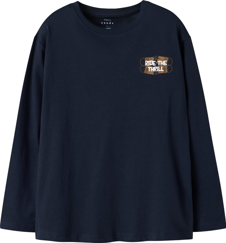 Genser - Loose - NkmVagno - Navy Blazer/Thrill - - 6 år (116) - Genser